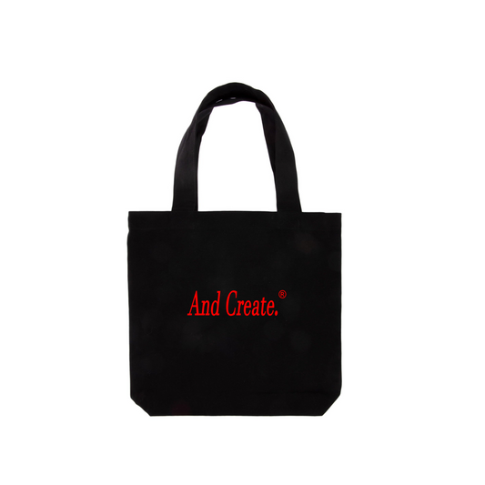 “And Create” tote bag