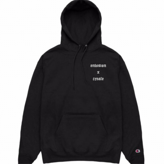 Embroidered "Envision X Create" Hoodie